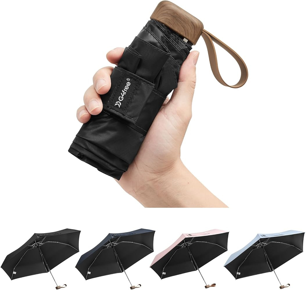 G4Free Mini Travel Folding Umbrella for Purse, Compact UPF 50+ UV Protection Sun & Rain Small Umb... | Amazon (US)