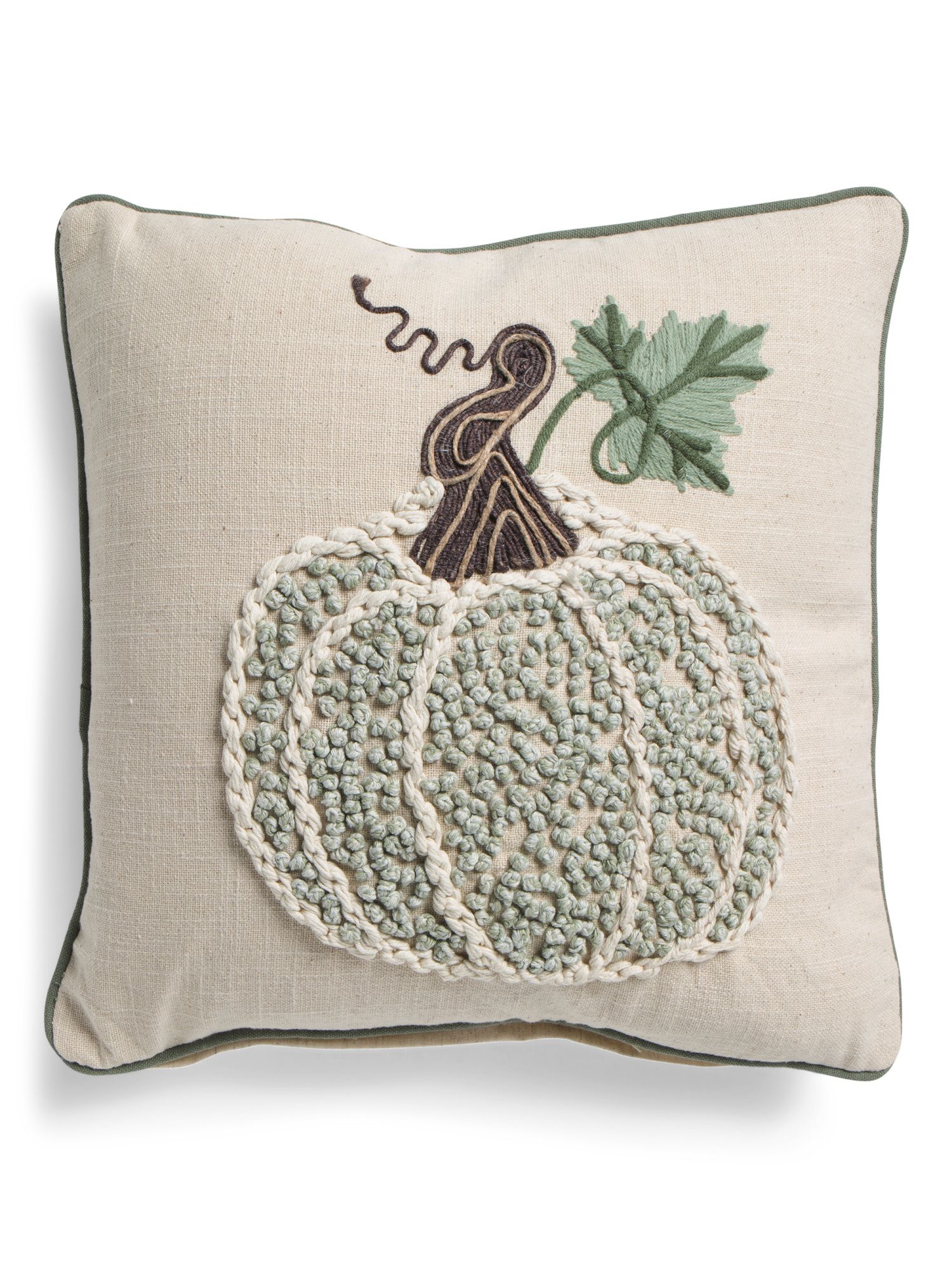 18x18 French Knot Pumpkin Pillow | Marshalls
