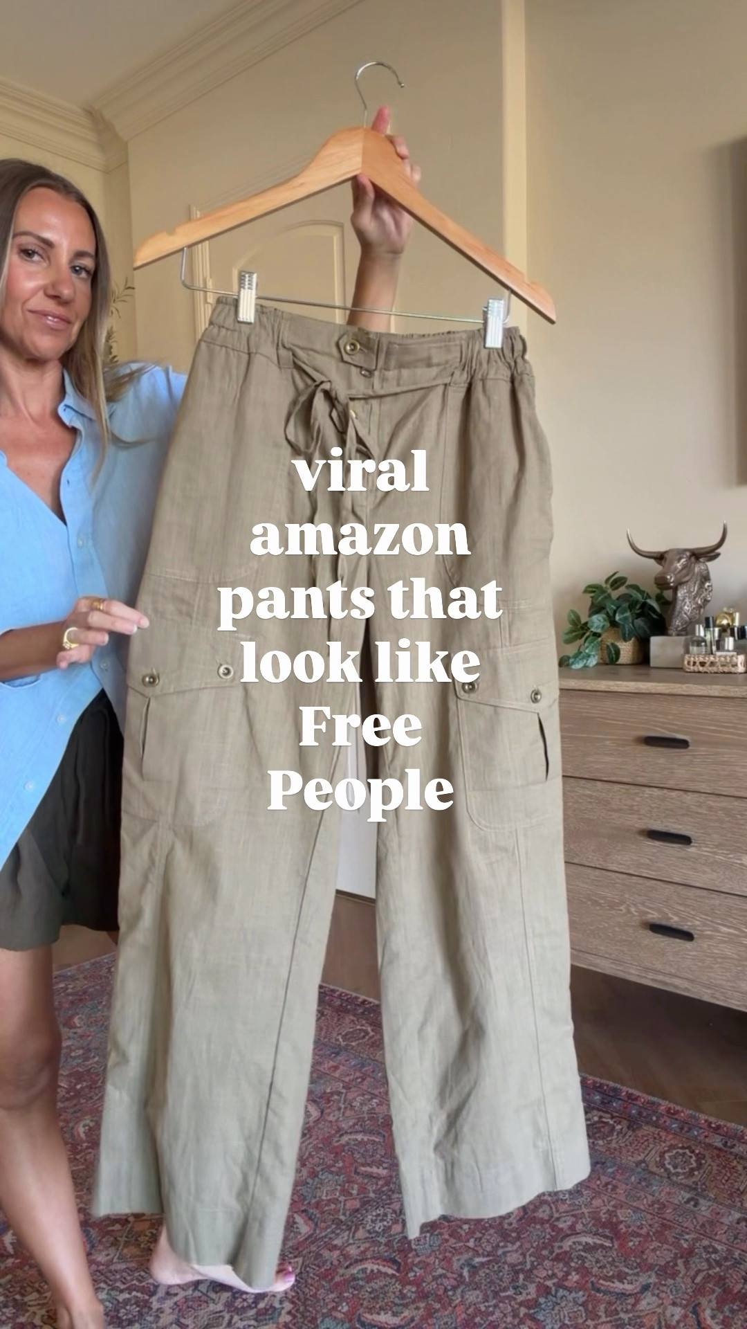 Viral amazon pants that look like Free People
Quality is amazing and fits tts
Wearing size small

#LTKgrwm #LTKootd #LTKSaleAlert