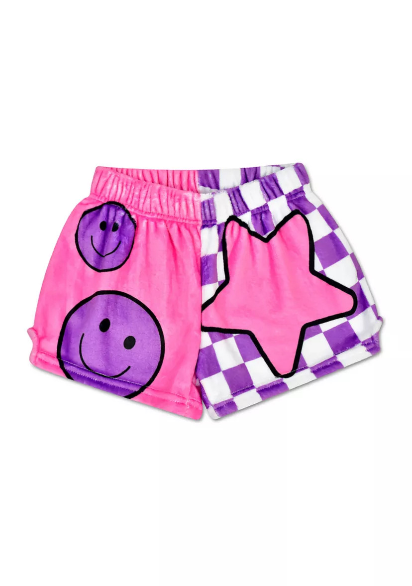 Girls 7-16 Printed Plush Shorts | Belk