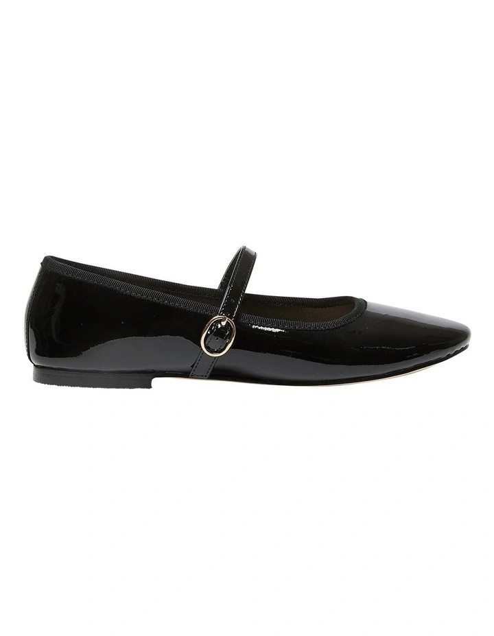 Molly Flat Shoes in Black Patent | Myer