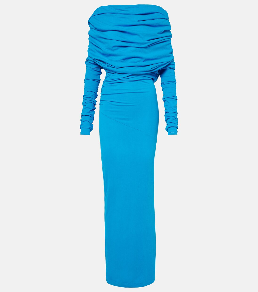 Bound knitted cotton-blend midi dress | Mytheresa (UK)