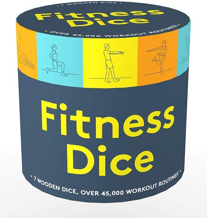 Chronicle Books Fitness Dice: 7 Wooden Dice, Over 45,000 Workout Routines | Amazon (US)