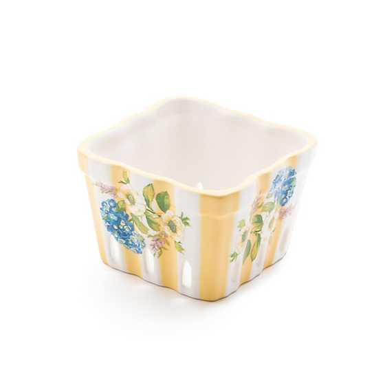 MacKenzie-Childs | Wildflowers Small Berry Basket - Yellow | MacKenzie-Childs