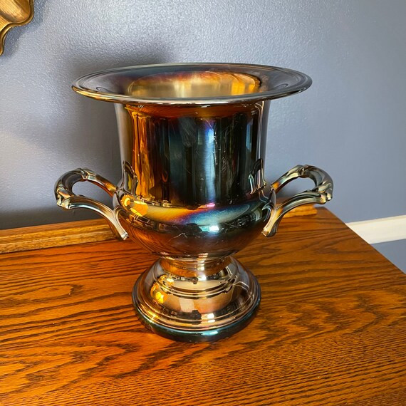 Beautifully Tarnished Silver Plated Ice Bucket  Wine Bucket  | Etsy | Etsy (US)