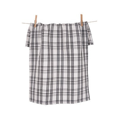 KAF Home Heavyweight Plaid Towel, Black | Target
