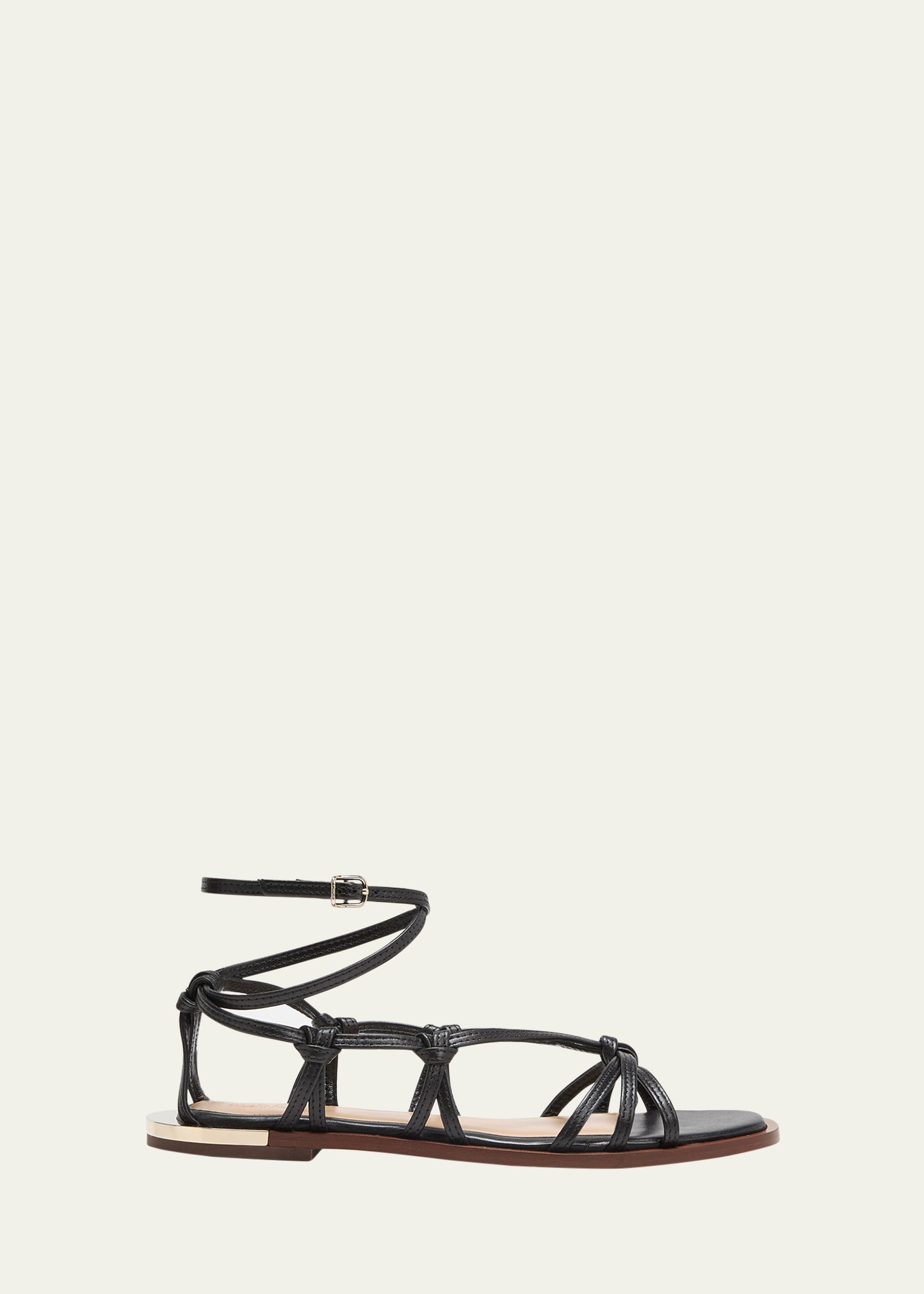 Chloe Uma Strappy Leather Flat Sandals | Bergdorf Goodman