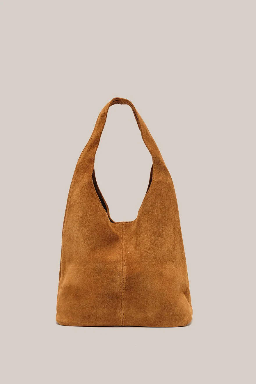 Sienna Tan Suede Hobo | VESTIRSI