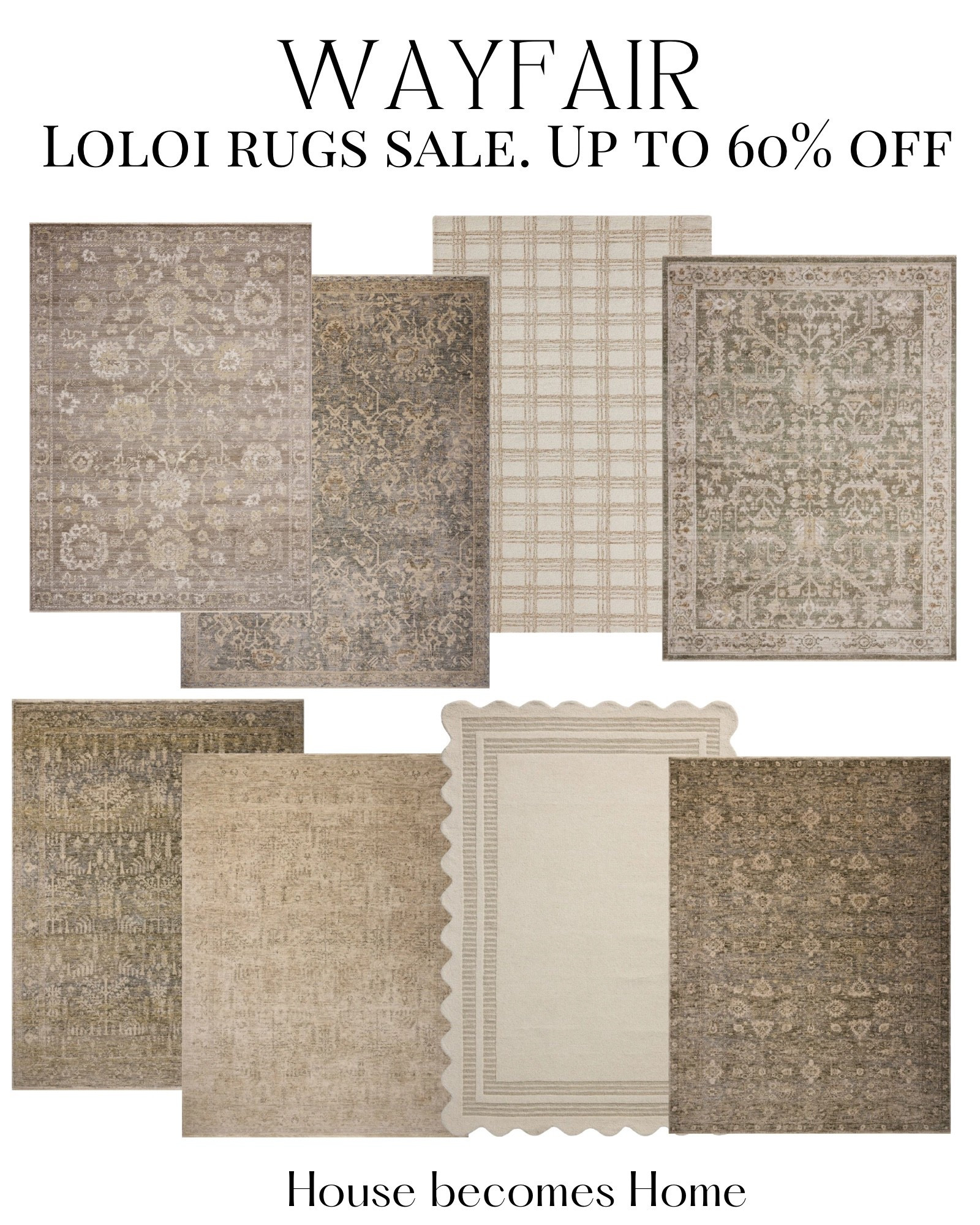 Wayfair sale! Loloi Rugs up to 60% off 

#LTKHome #LTKSaleAlert #LTKSeasonal