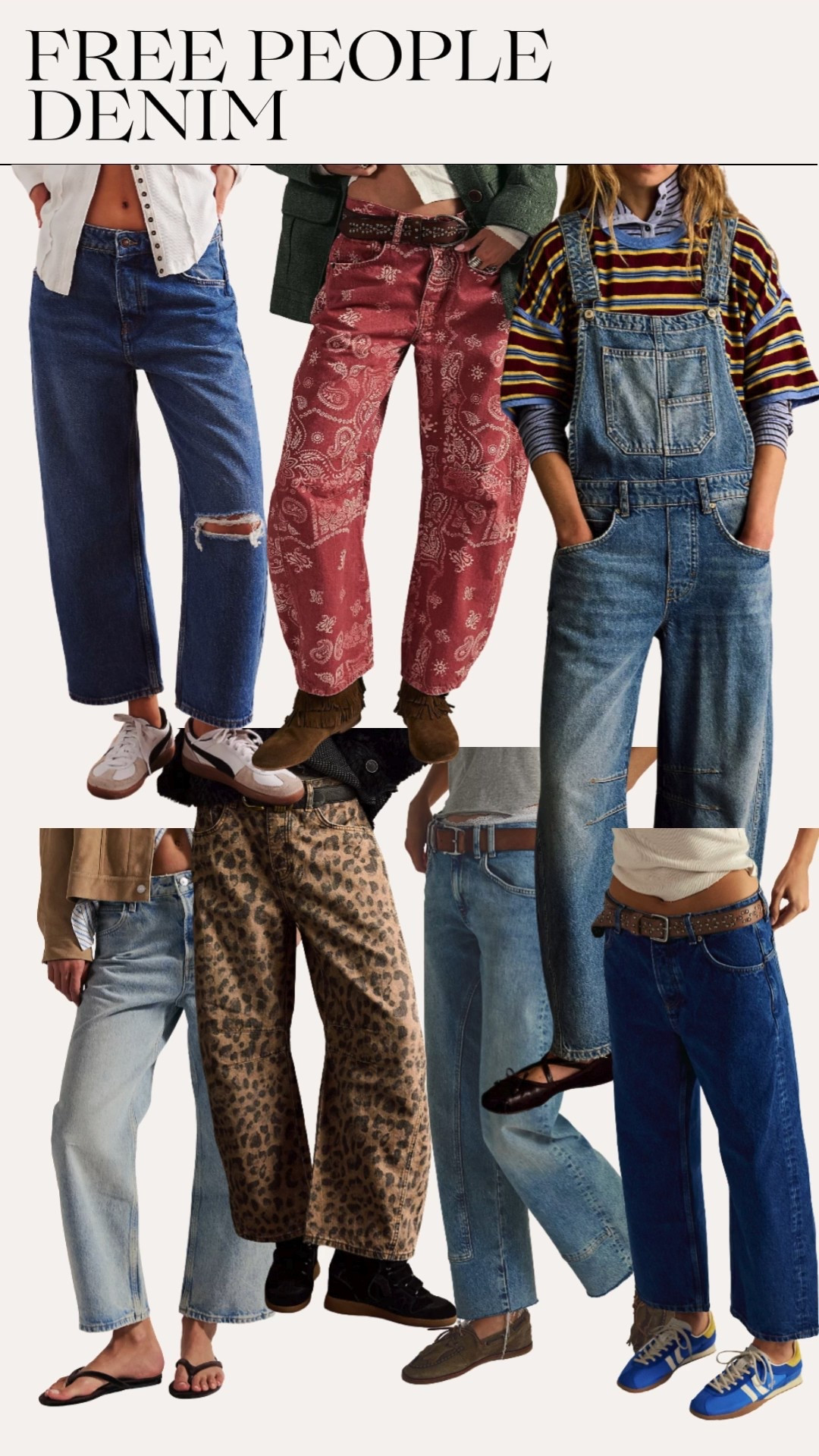 Free People denim roundup! Jeans and overalls that I own and LOVE. 

 