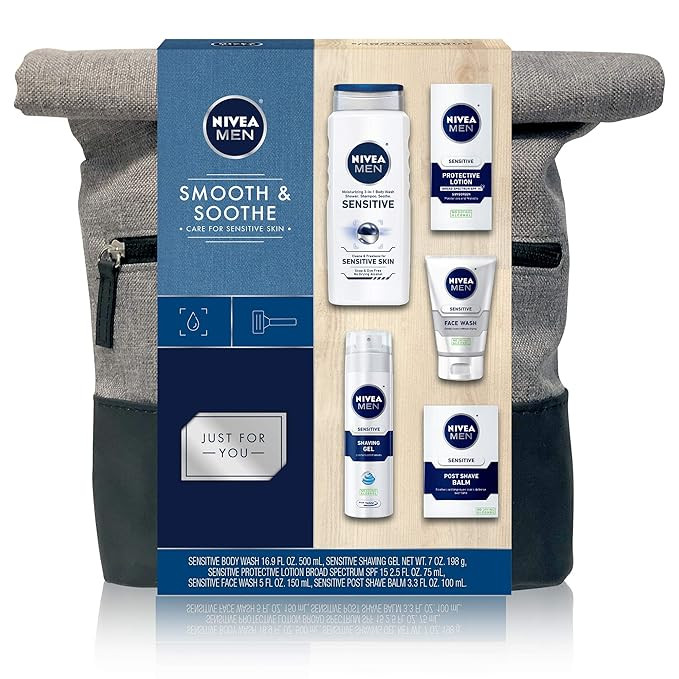 NIVEA Men Dapper Duffel Gift Set - 5 Piece Collection of On-The-Go Grooming Needs with Travel Bag... | Amazon (US)