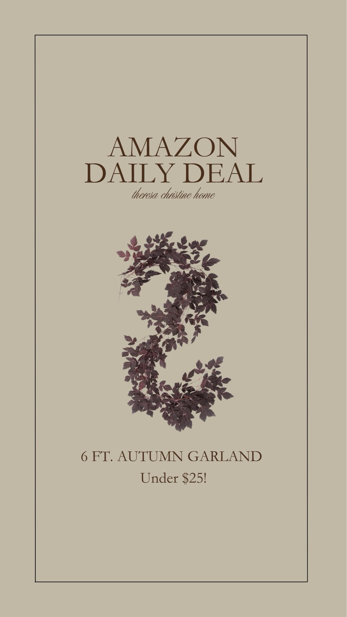 Amazon daily deal! This moody, 6-ft plum garland is such a good deal. It’s so pretty for fall and I love the deep tones. 🍂🍂

#LTKHome #LTKSeasonal