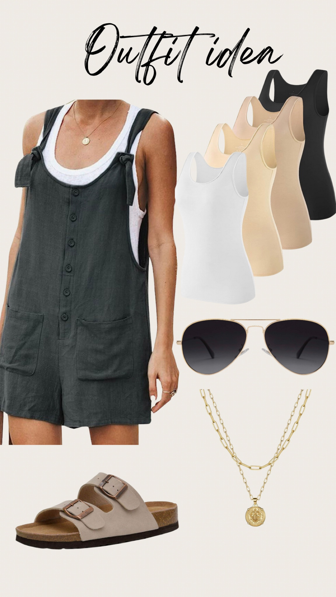 The linen overalls are lightweight and airy and the berk look a likes are best sellers. Would make a comfy travel outfit 

#LTKstyletip #LTKunder50 #LTKtravel