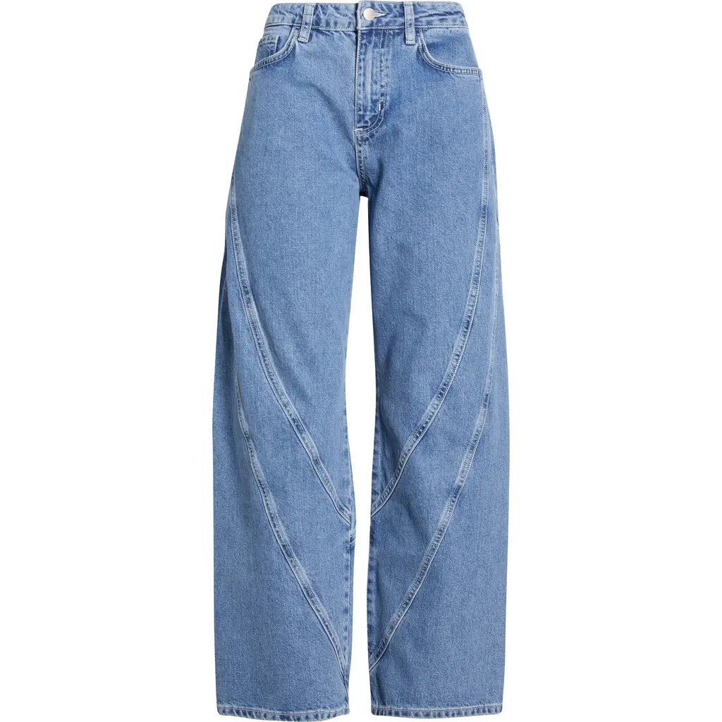 L'AGENCE Frasier Barrel Jeans in Grantly at Nordstrom, Size 29 | Nordstrom