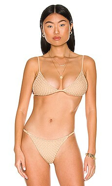 ACACIA Baja Crochet Bikini Top in Oat from Revolve.com | Revolve Clothing (Global)