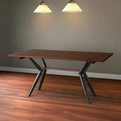 Solid and beautiful solid wood dining table | Wayfair North America