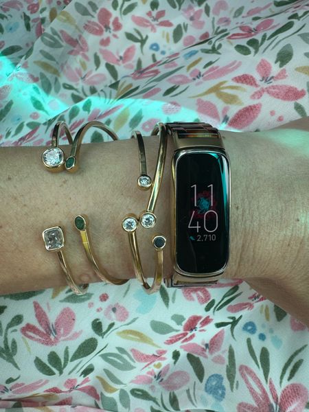 fitness watch / Fitbit luxe and Amazon watch band 

bracelets were my moms 🤍

#LTKFindsUnder50 #LTKFindsUnder100 #LTKFitness