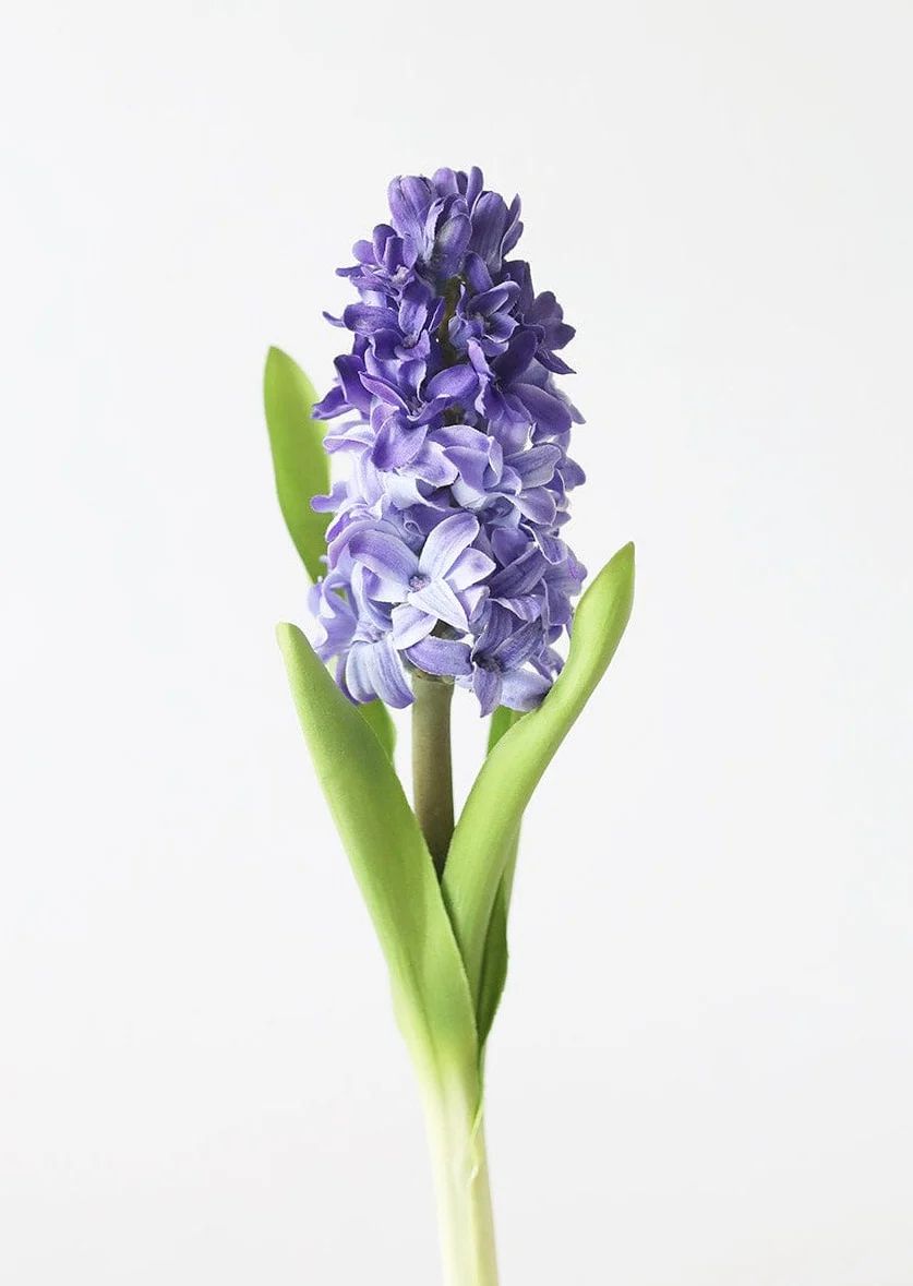 Artificial Hyacinth Flowers in Purple - 12.5" | Afloral (US)