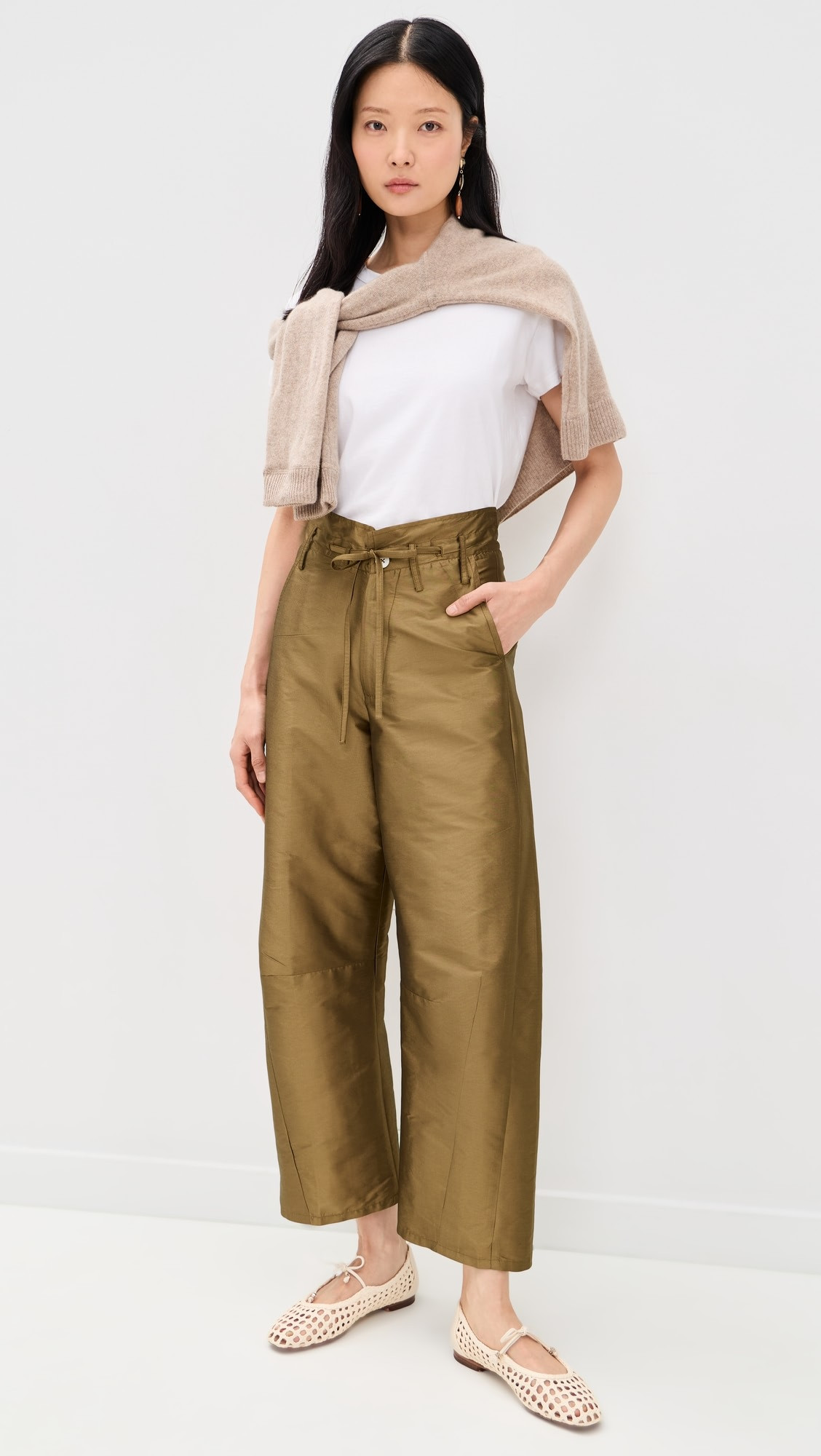 Techno Taffeta Barrel Pants | Shopbop