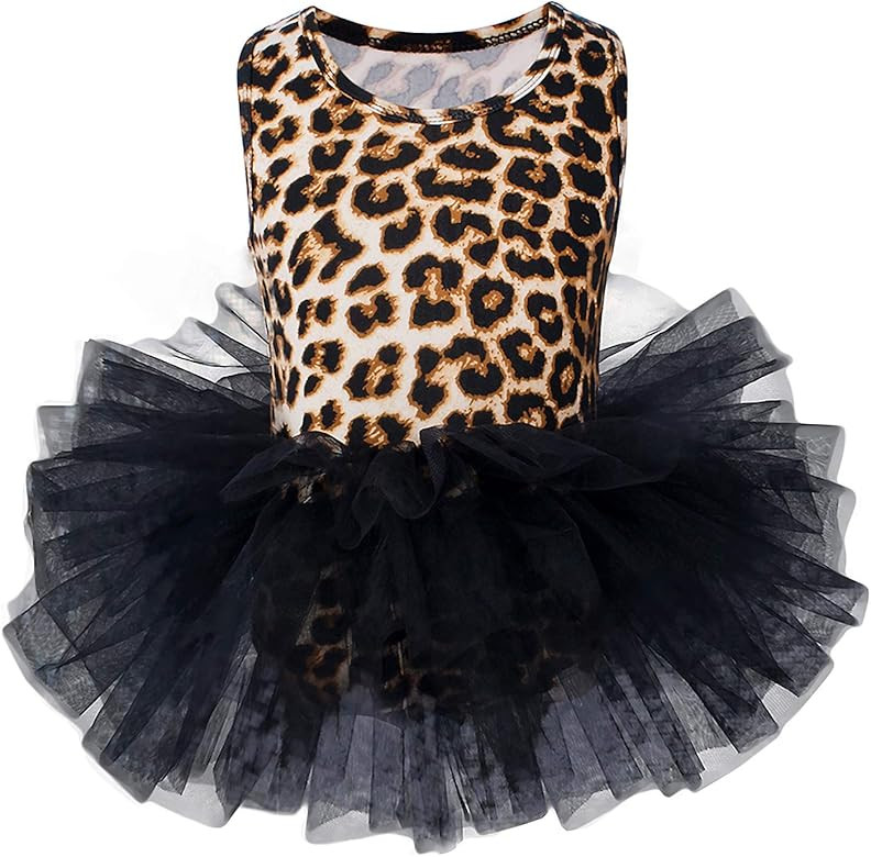Tutu.kk Girls' Camisole Dance Tutu Leotard with Fluffy 4-Layers Ballet Dress for Ballerina (12 Mo... | Amazon (US)