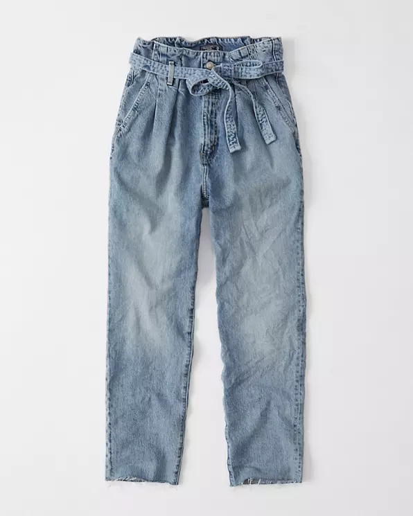 Ultra High Rise Paperbag Waist Jeans | Abercrombie & Fitch (US)