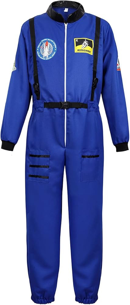 Mens Astronaut Costume Adult Astronaut Suit Outfit Men Costumes Halloween | Amazon (US)
