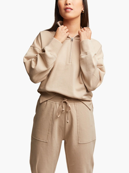 Click for more info about Cynthia Front Zip Sweatshirt -           $90or 4  payments of $22.50 by  ⓘ