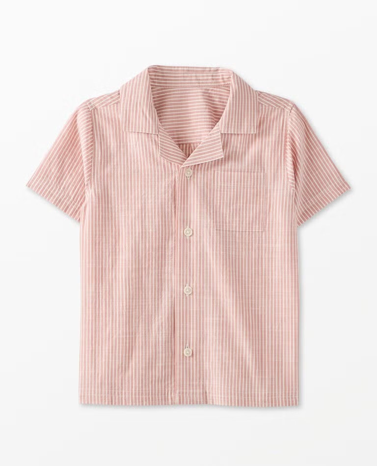 Poplin Striped Button Up Shirt | Hanna Andersson