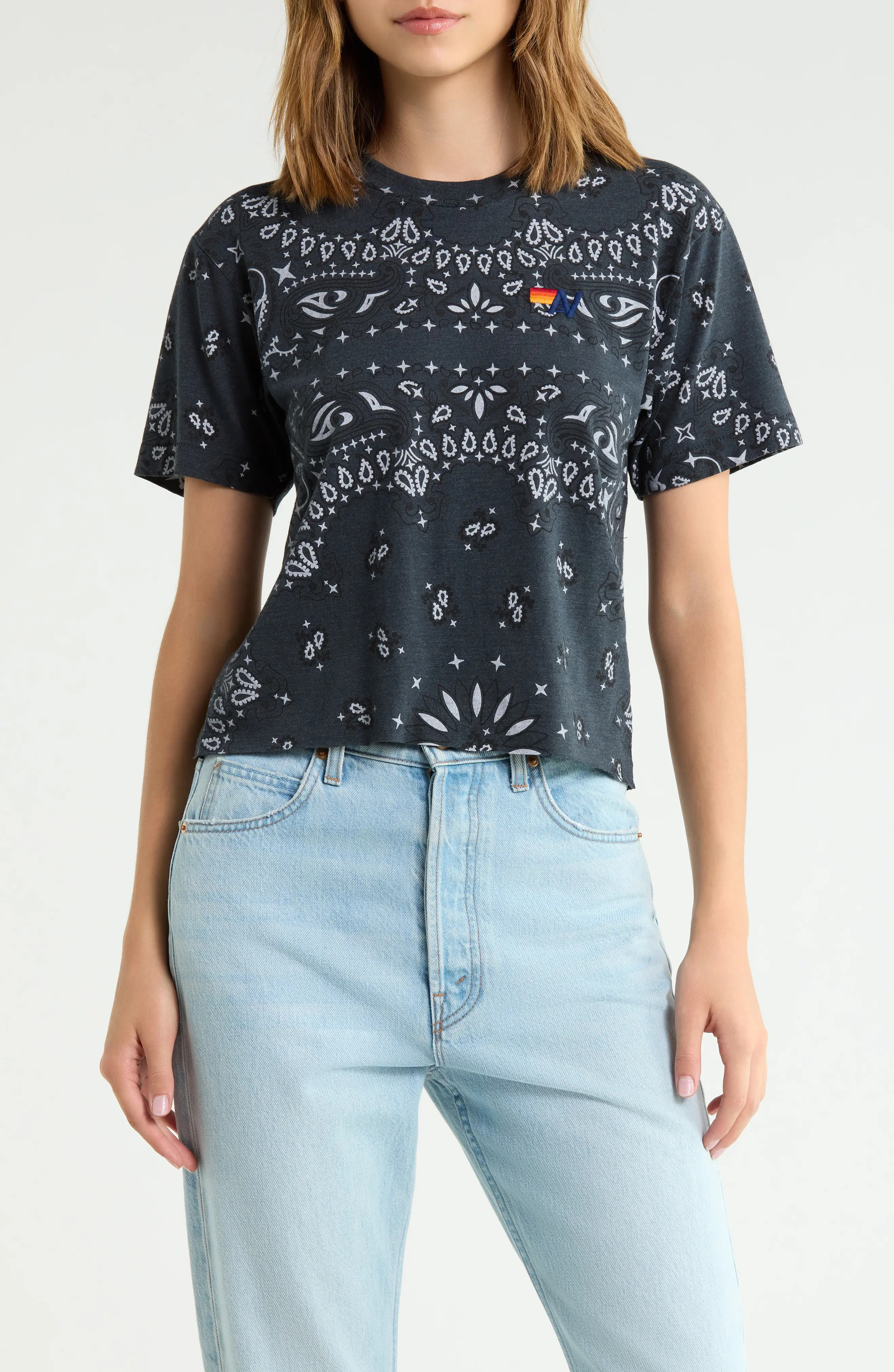Aviator Nation Bandana Boyfriend T-Shirt (Women) | Nordstrom | Nordstrom