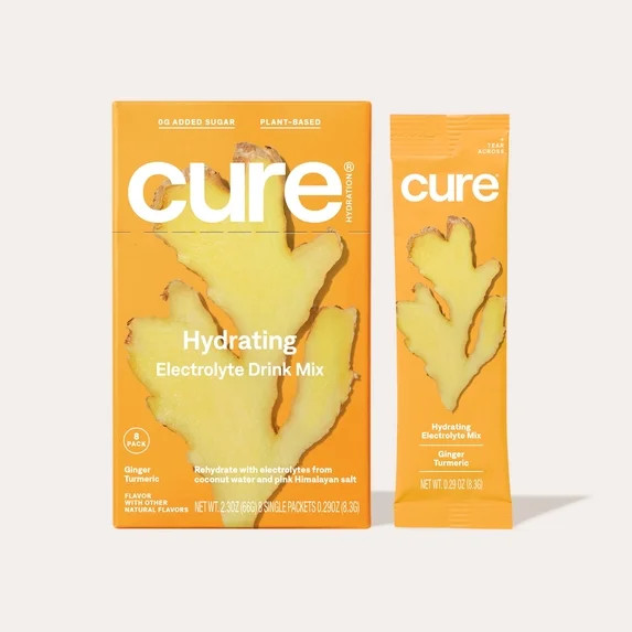 Cure Hydration Plant Based Electrolyte Mix | Powder for Dehydration Relief | Made with Coconut Wa... | Walmart (US)