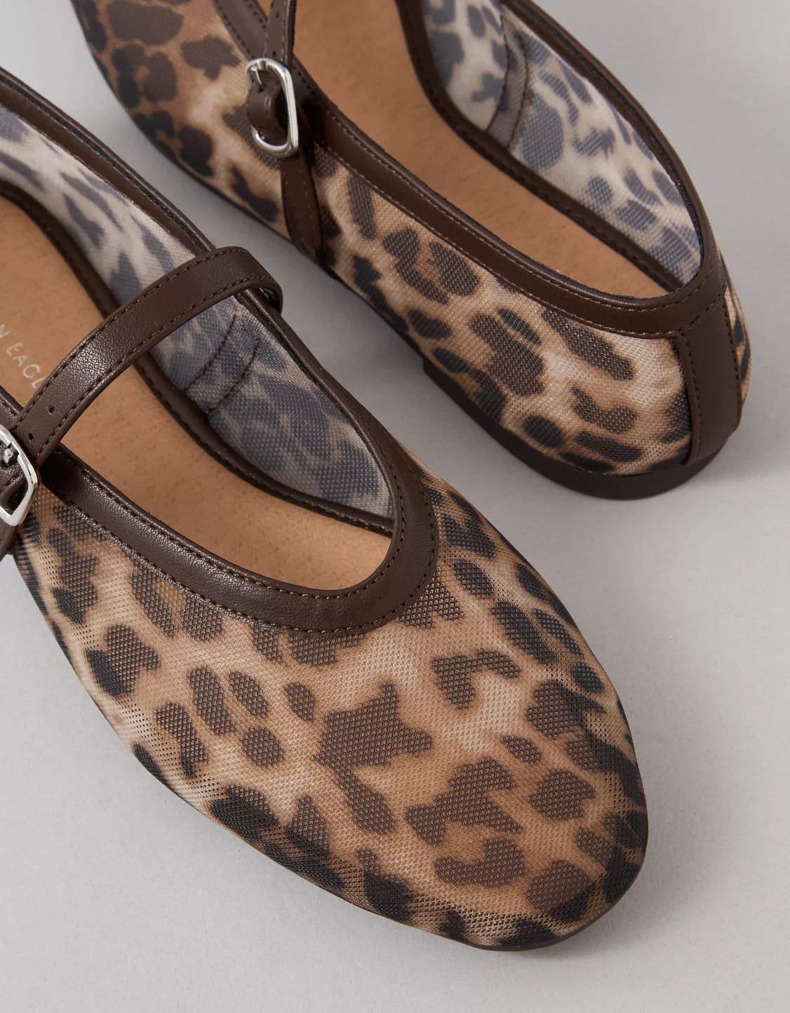 AE Leopard Mesh Ballet Flat | American Eagle Outfitters (US & CA)
