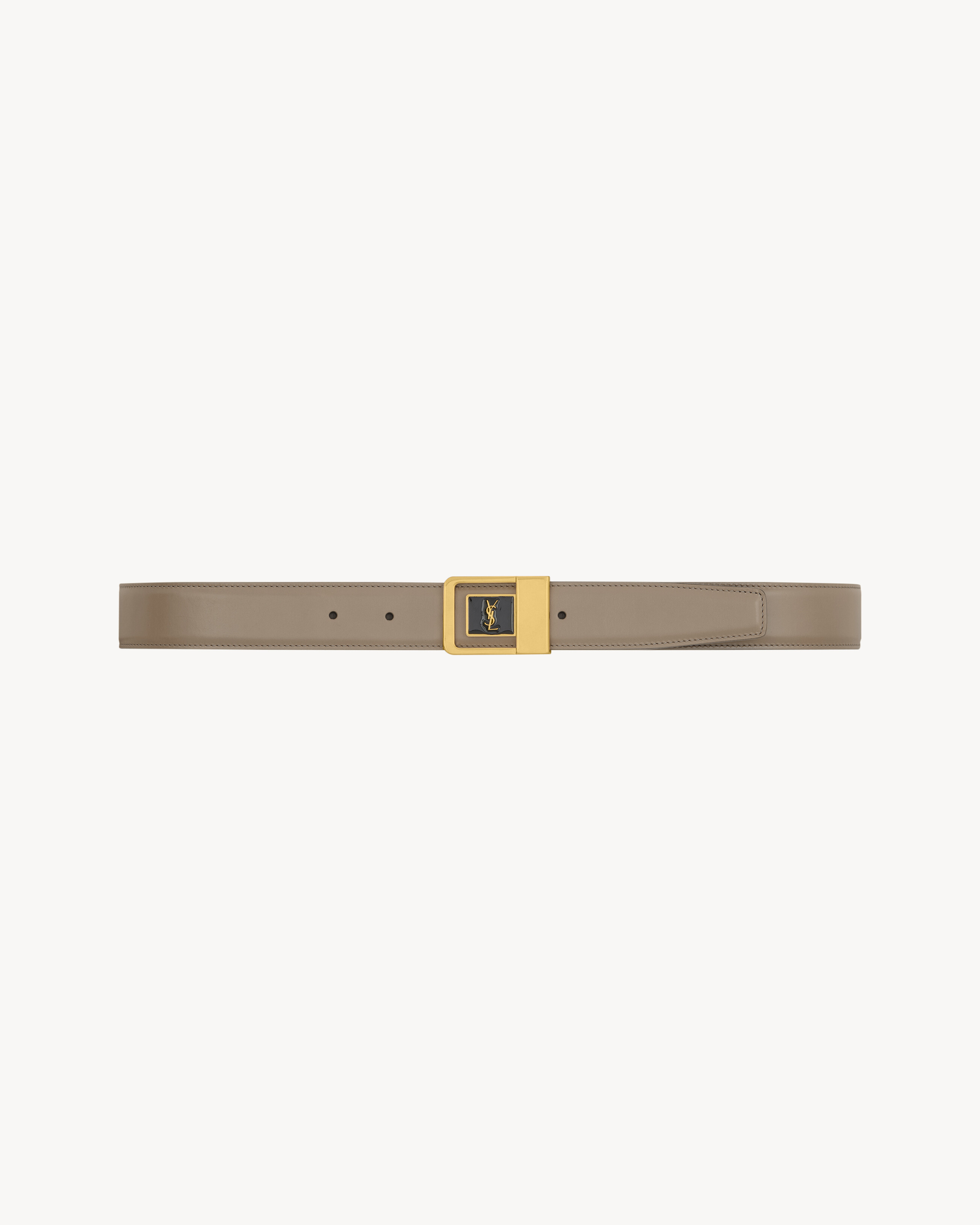 LA 66 buckle belt in lacquered leather | Saint Laurent Inc. (Global)