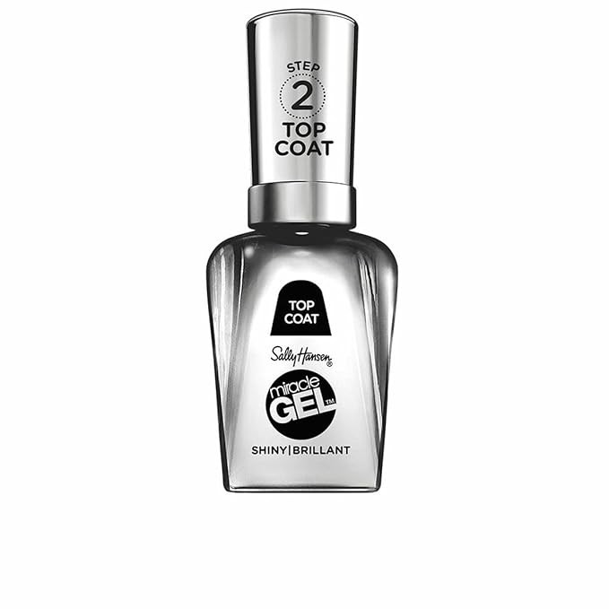 Sally Hansen Miracle Gel Nail Polish Shiny Top Coat, 101 Miracle Gel 3.0 Shiny Top Coat, 0.5 Fl O... | Amazon (US)