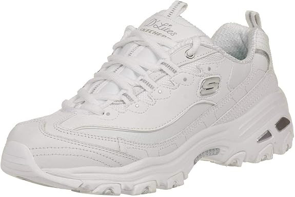 Skechers Women's D'Lites Fresh Start Memory Foam Lace-up Sneaker Fashion | Amazon (US)