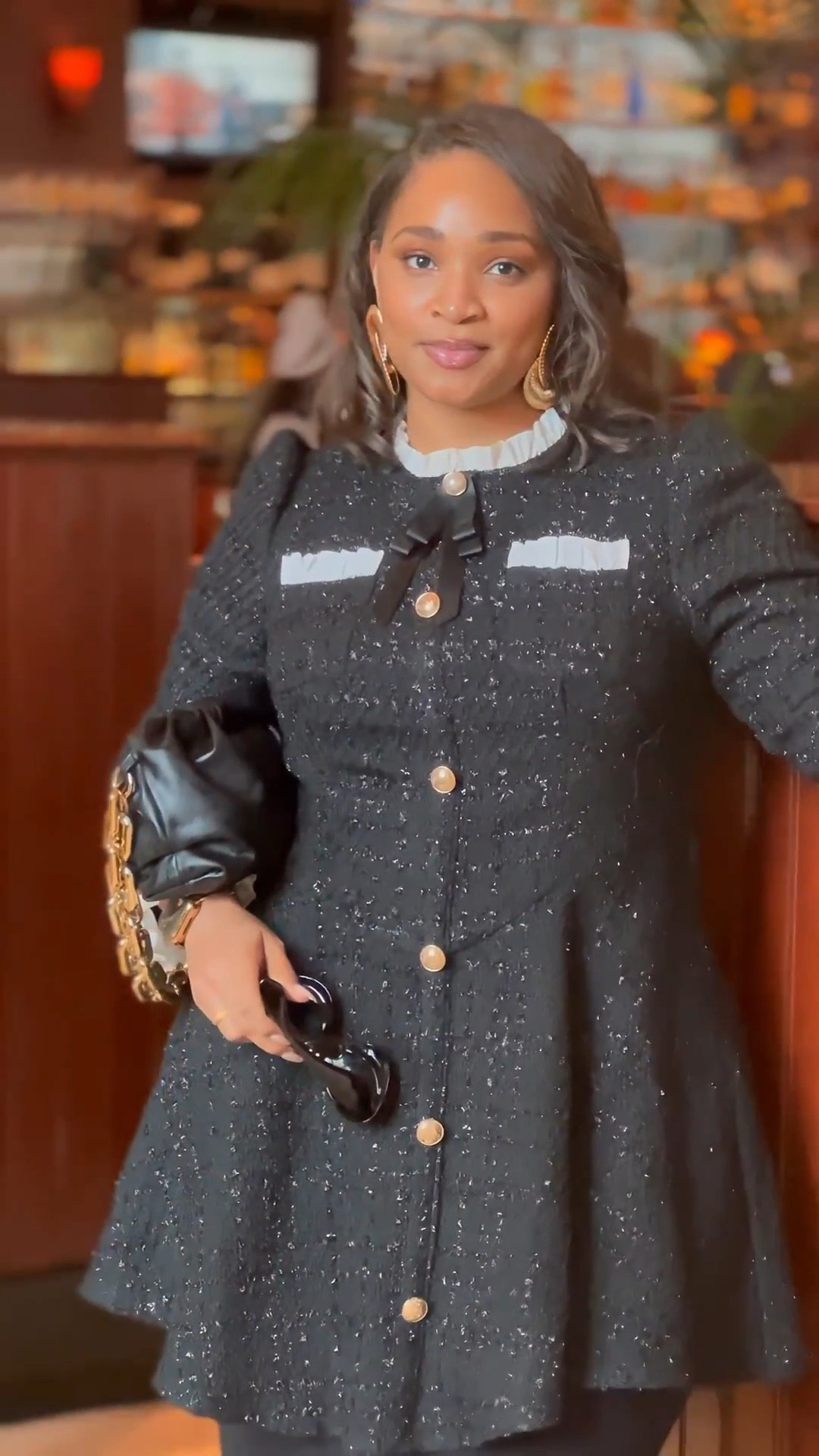 This dress is a total show-stopper and turned heads all day long! 🖤🤍✨

#LTKPlusSize