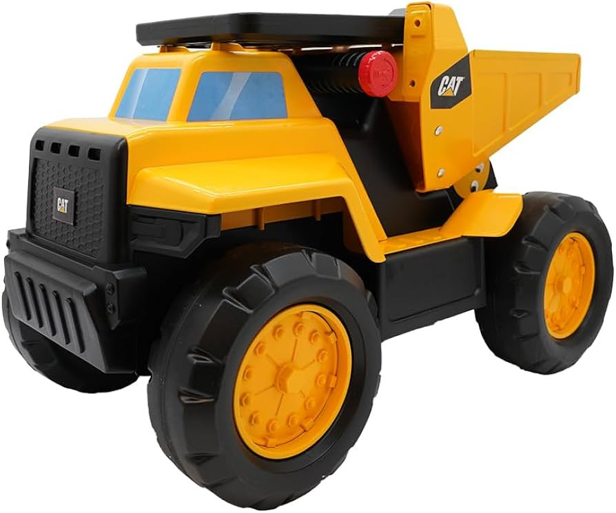 Cat Construction Toys, Play and Ride Steel Dump Truck, 2-in-1 Foot-to-Floor Rideable Toy Vehicle ... | Amazon (US)