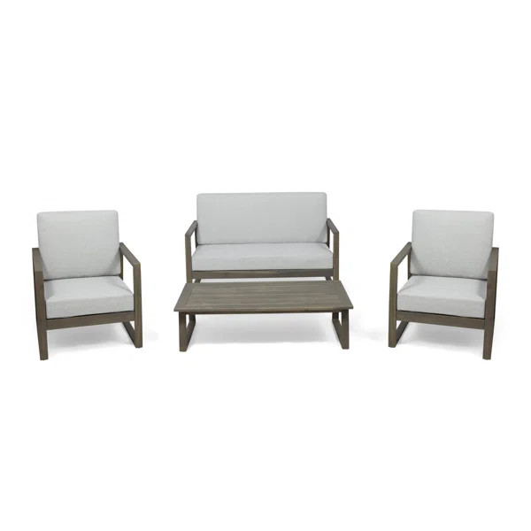 Ryter 4 - Person Outdoor Seating Group with Cushions | Wayfair North America