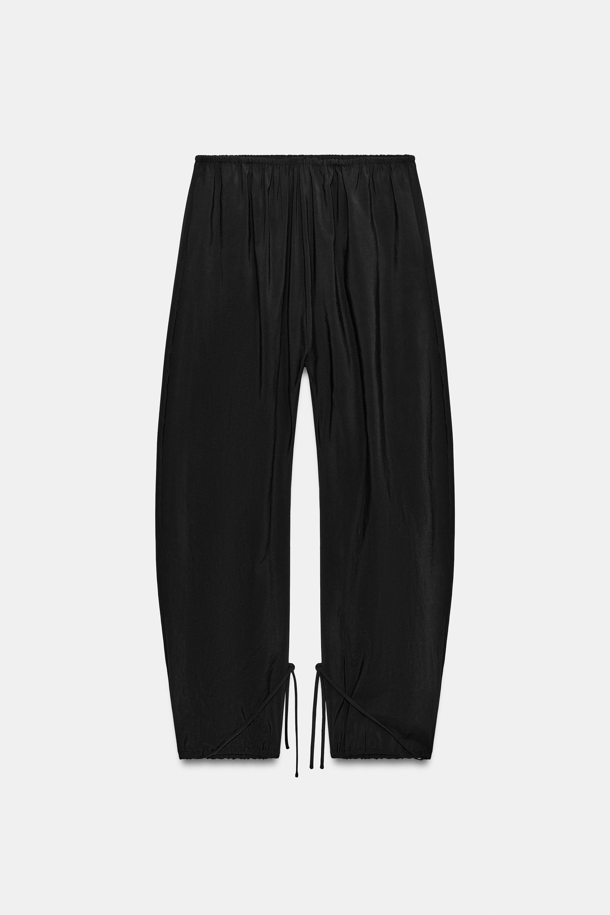 LOOSE FIT BAGGY TROUSERS WITH TIES | Zara UK