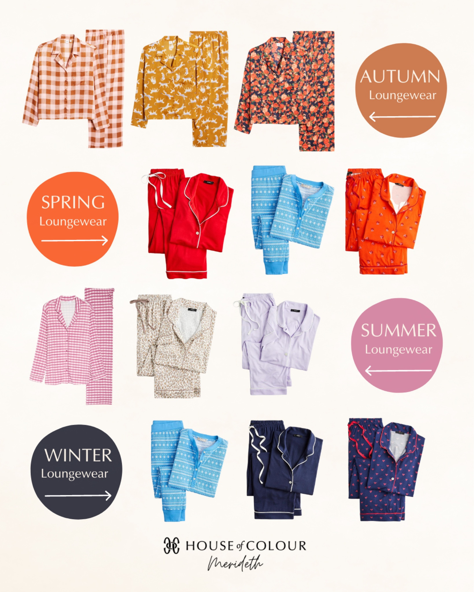 Comfortable and cozy loungewear picks for all House of Colour seasons: Autumns, Springs, Summers, and Winters - just in time for Thanksgiving and Christmas!

#hocspring #hocwinter #hocautumn #hocsummer #pajamas 

#LTKfit #LTKGiftGuide #LTKSeasonal