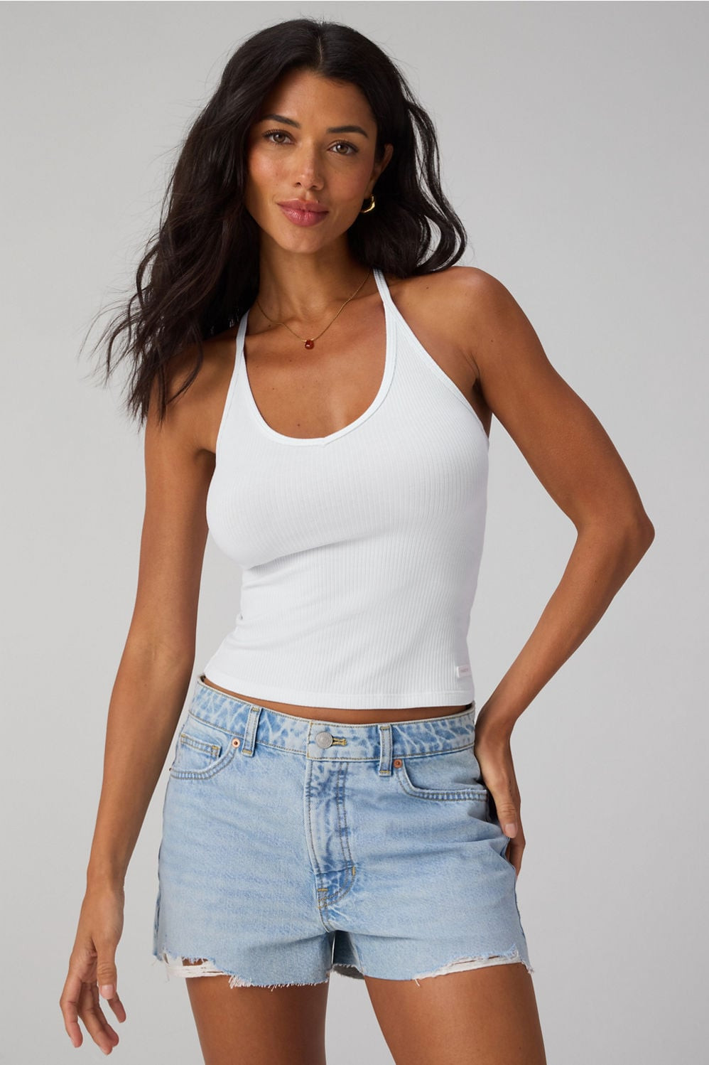 Modal Rib V-Neck Tank | Fabletics