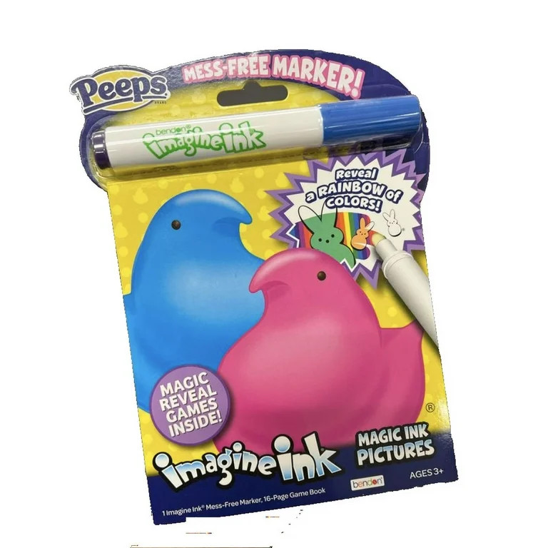 IMAGINE INK PEEPS MAGIC INK PICTURES with Mess-Free Marker - 16 pages | Walmart (US)