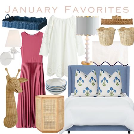 January best sellers!
Scalloped rattan tray Etsy finds cane sconce upholstered bed block print pillow nursery decor eyelet embroidered dress scalloped crib skirt target finds grandmillennial style blue and white home pleated dress preppy style interior design inspo 

#LTKstyletip #LTKunder50 #LTKhome