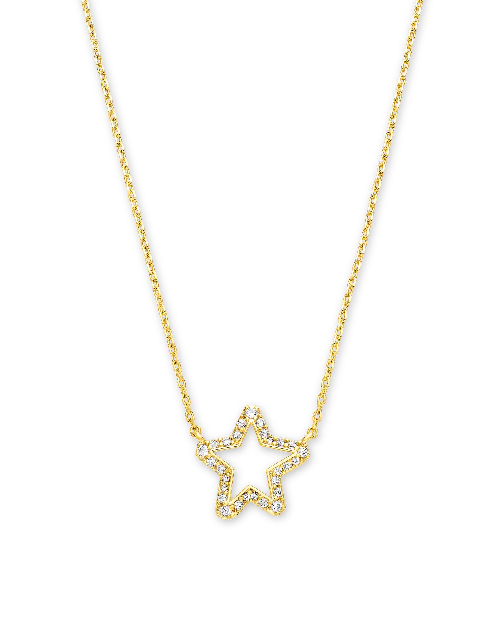 Jae Star Gold Pendant Necklace in White Crystal | Kendra Scott | Kendra Scott