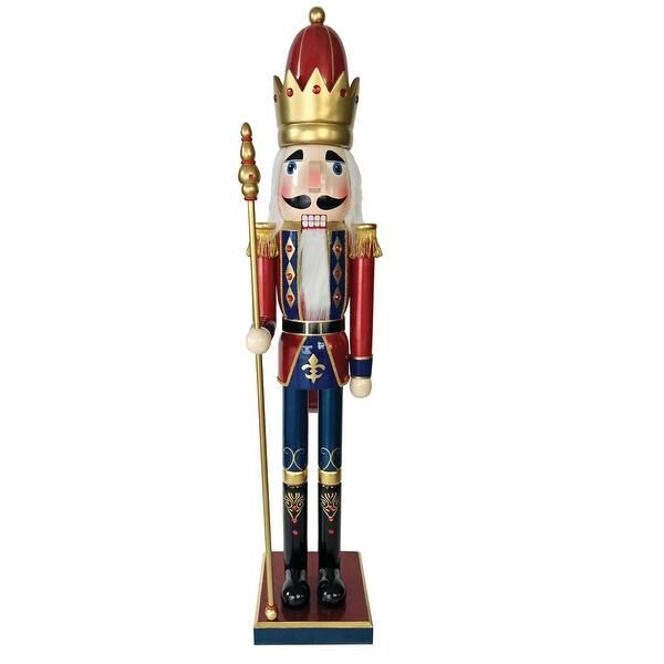 60 inch Bejeweled King Nutcracker - red - On Sale - Overstock - 34661108 | Bed Bath & Beyond