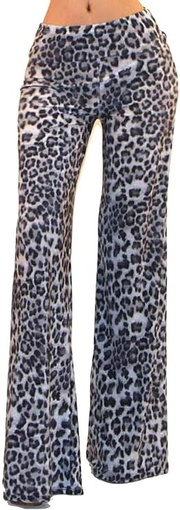 Vivicastle Women's USA Fold Over High Waist Wide Leg Long Palazzo Pants | Amazon (US)