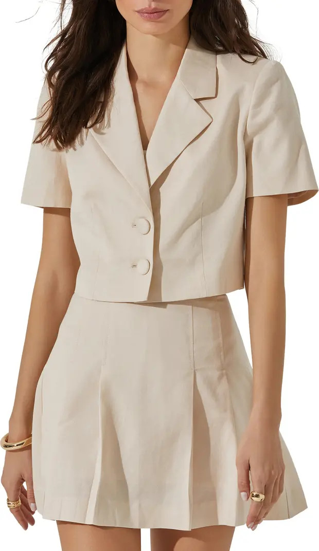 Short Sleeve Crop Blazer | Nordstrom