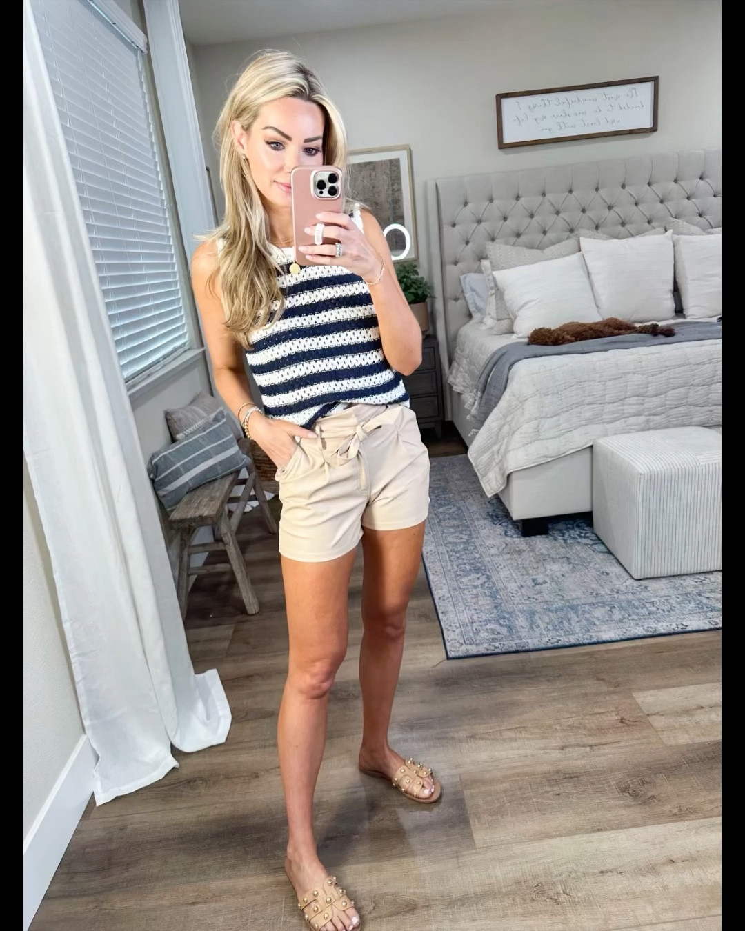 Crochet tank sized up to medium 
Faux leather shorts wearing size 0 but would prefer a 2

#LTKstyletip #LTKFind #LTKunder50