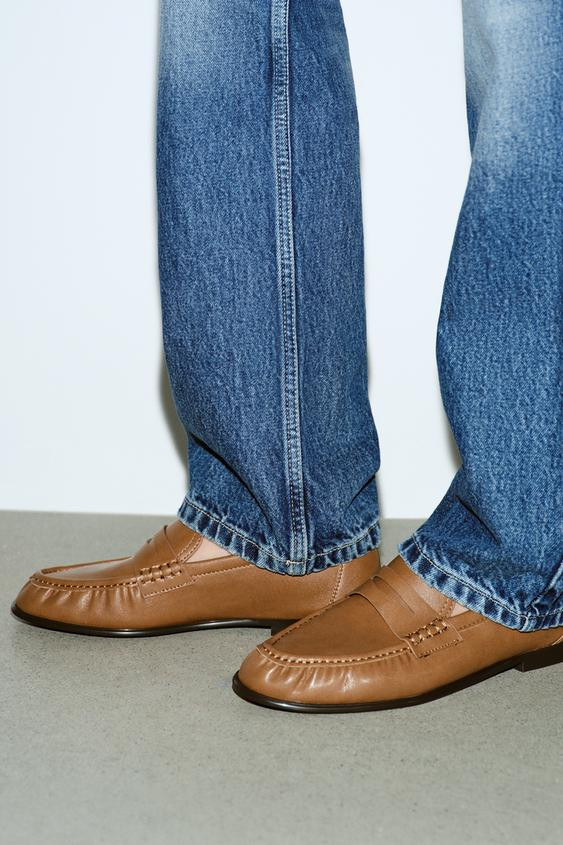 SOFT RUCHED LOAFERS | Zara US