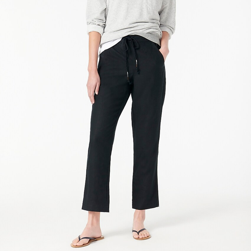 Tie-waist seaside pant in linen blend | J. Crew US