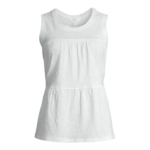 Time and Tru Women's Tiered Tank | Walmart (US)